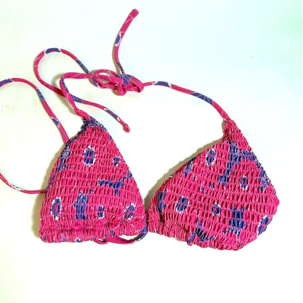 Pink and Purple Bikini Top